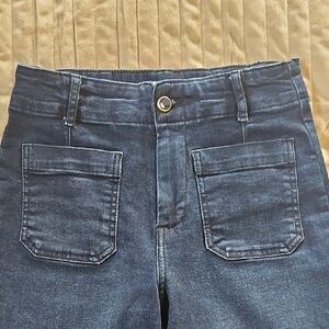 Bagatelle Cropped Dark Blue Dress Jeans